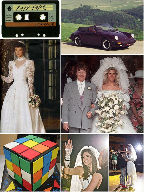 1980 s Themed Wedding The Wedding Secret Magazine