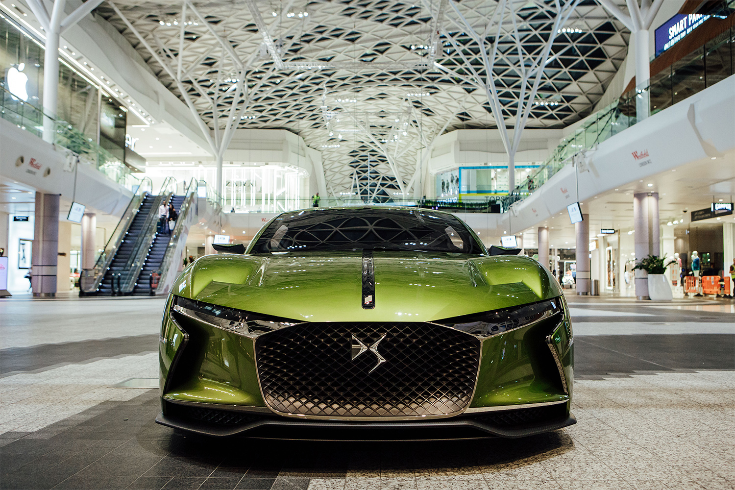 Driving Rare Ds E Tense Concept Car Through A Shopping