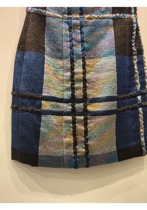 Christian Dior Blue multicoloured silk skirt size 38 it Christian Dior Pre-Owned | GONNA-