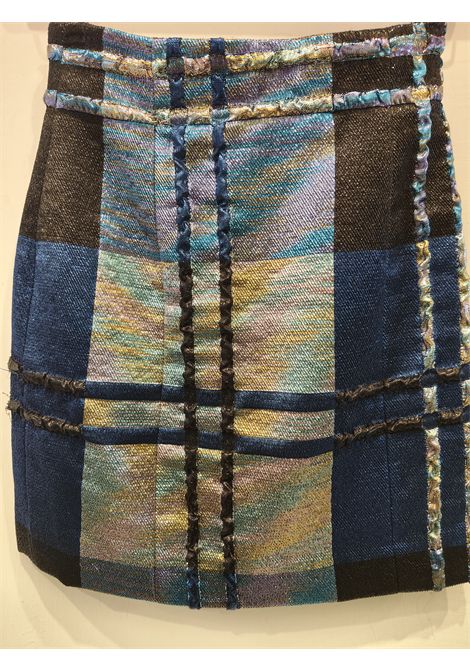 Christian Dior Blue multicoloured silk skirt size 38 it Christian Dior Pre-Owned | GONNA-