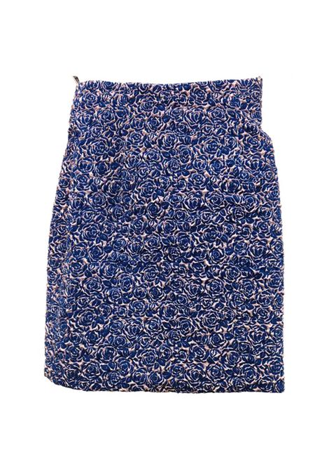 Christian Dior silk brocade blue pink skirt Christian Dior Pre-Owned | MORBIDA NERONERO