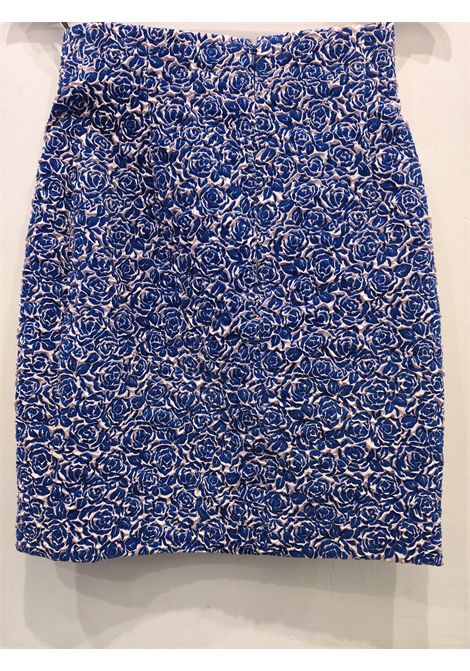 Christian Dior silk brocade blue pink skirt Christian Dior Pre-Owned | MORBIDA NERONERO