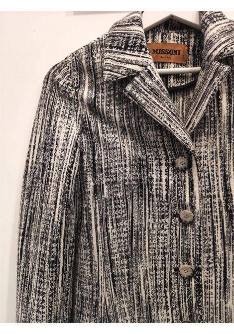Missoni black and White coat size 38 Missoni Pre-Owned | CAPPOTTOBIANCO NERO