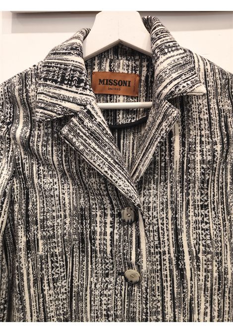 Missoni black and White coat size 38 Missoni Pre-Owned | CAPPOTTOBIANCO NERO