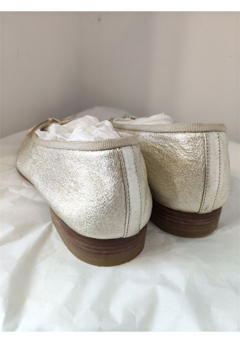 Chanel Gold tone leather Cc ballerina in italian size 38.5 Chanel Pre-Owned | BALLERINE GOLDGOLD