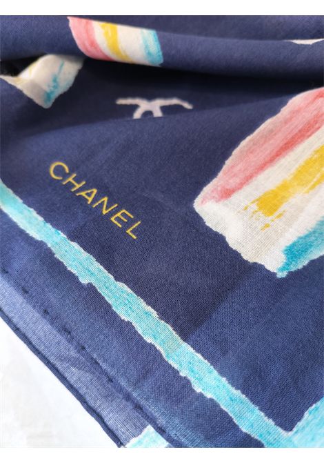 Chanel Cc Blue multicoloured scarf Chanel Pre-Owned | BLUEBLUE MULTI