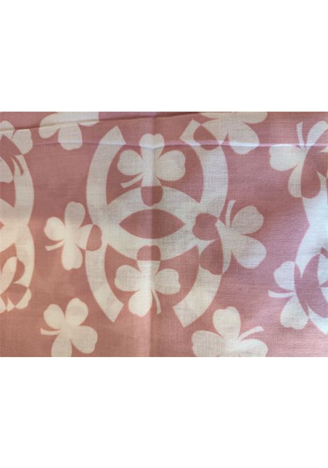 Chanel Pink with White flowers scarf Chanel Pre-Owned | FOULARDROSA