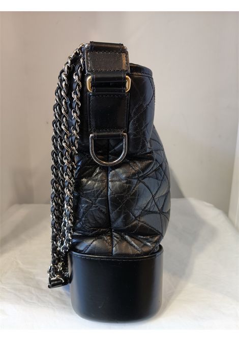 2016 Chanel Gabrielle large black leather shoulder bag Chanel Pre-Owned | GABRIELLE NERA2016/2017