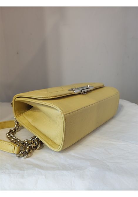 2016 Chanel light yellow leather silver tone hardware contemporary camera bag Chanel Pre-Owned | GIALLO CAMERA BAG16/17