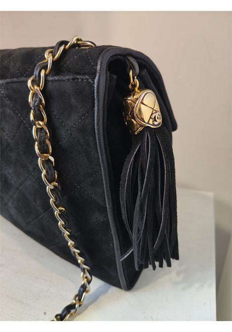 1989 Chanel Black suede shoulder bag Chanel Pre-Owned | NERO SCAMOSCIATANERO VINTAGE
