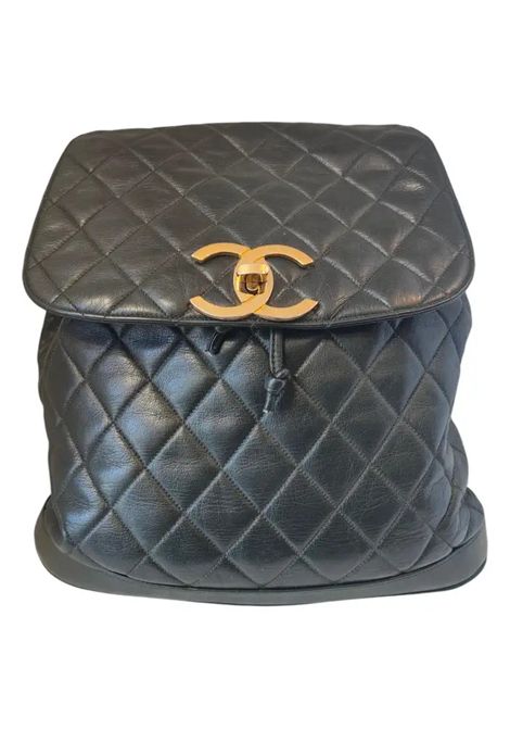 1994 Chanel forest green leather Duma backpack Chanel Pre-Owned | VERDE BORSCO 94PELLE
