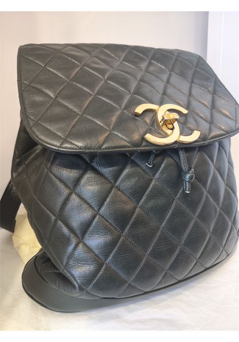 1994 Chanel forest green leather Duma backpack Chanel Pre-Owned | VERDE BORSCO 94PELLE