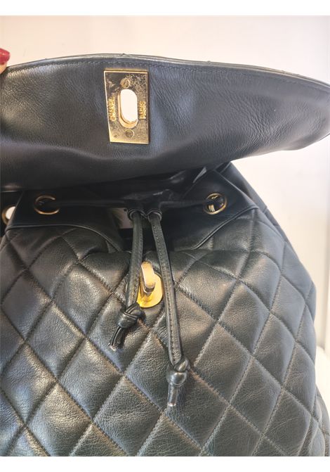 1994 Chanel forest green leather Duma backpack Chanel Pre-Owned | VERDE BORSCO 94PELLE