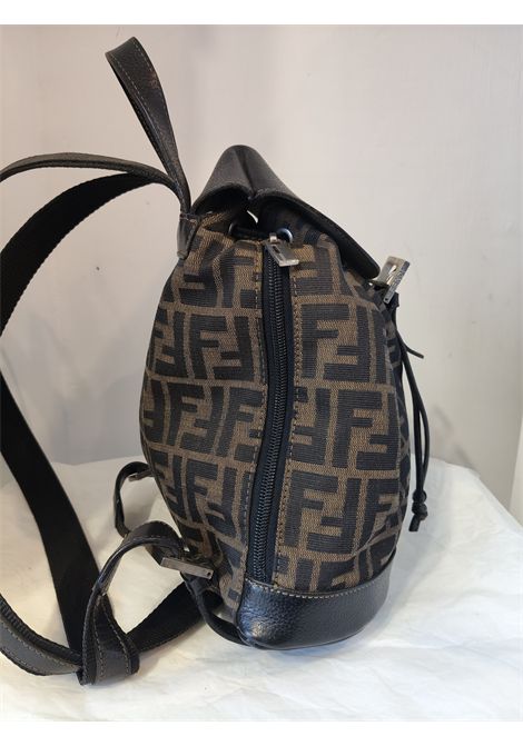 1990s Fendi monogram and leather backpack Fendi Pre-Owned | ZAINOMONOGRAM