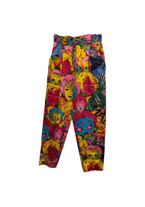 1991s Versace pop art Andy Warhol Marilyn Monroe x Betty Boop pants Gianni Versace Pre-Owned | BETTYBOOP HARLEYMULTI