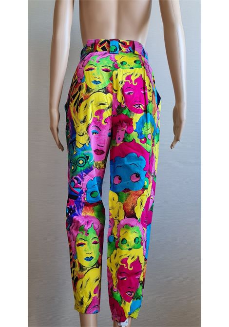 1991s Versace pop art Andy Warhol Marilyn Monroe x Betty Boop pants Gianni Versace Pre-Owned | BETTYBOOP HARLEYMULTI