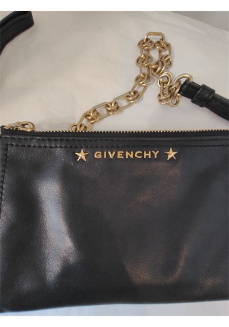 Givenchy black leather gold hardware wallet on chain shoulder bag Givenchy Pre-Owned | WOCNERO