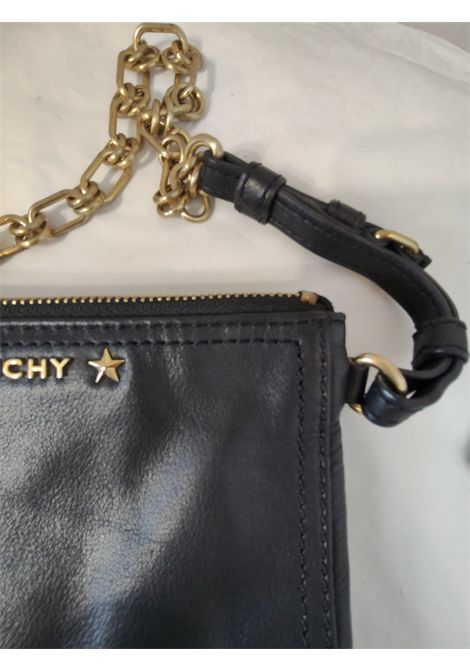 Givenchy black leather gold hardware wallet on chain shoulder bag Givenchy Pre-Owned | WOCNERO