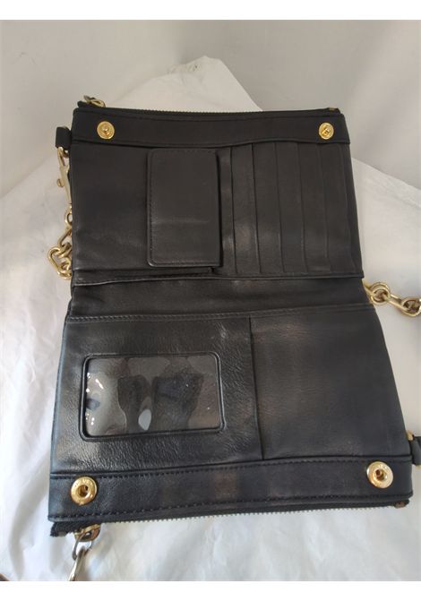 Givenchy black leather gold hardware wallet on chain shoulder bag Givenchy Pre-Owned | WOCNERO
