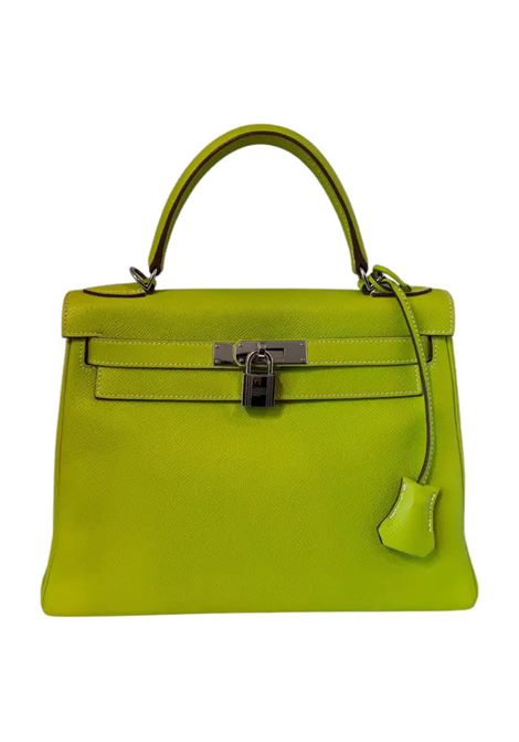 Hermès Kelly 28 vert kiwi candy collection epsom leather Hermes Pre-Owned | KELLY 28VERDE KIWI 2011