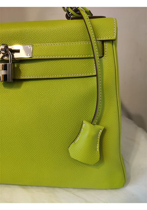 Hermès Kelly 28 vert kiwi candy collection epsom leather Hermes Pre-Owned | KELLY 28VERDE KIWI 2011