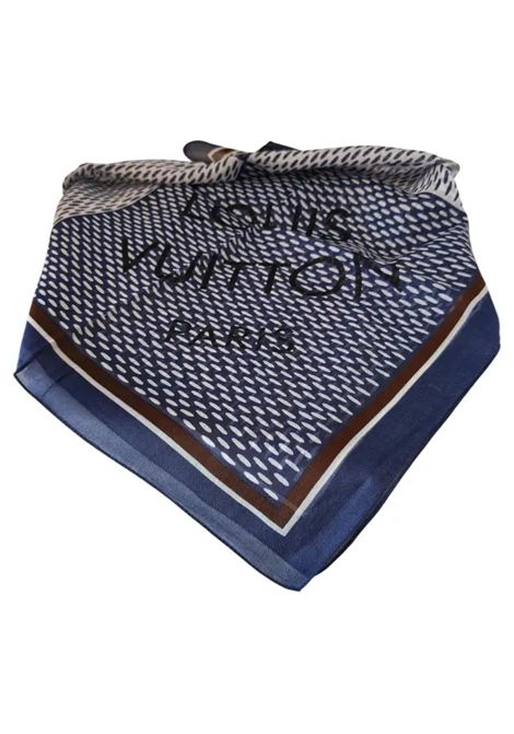Louis Vuitton Paris blu multicoloured scarf Louis Vuitton Pre-Owned | BLU MANBLU