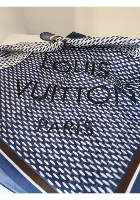 Louis Vuitton Paris blu multicoloured scarf Louis Vuitton Pre-Owned | BLU MANBLU