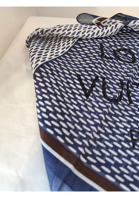 Louis Vuitton Paris blu multicoloured scarf Louis Vuitton Pre-Owned | BLU MANBLU