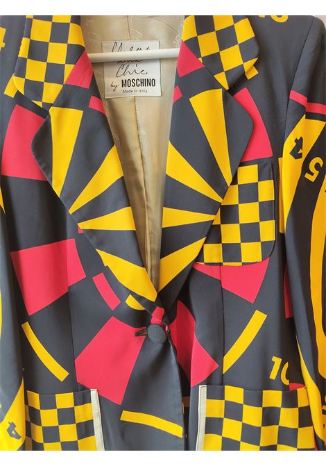 1990s Moschino Cheap & Chic dart board rayon blazer jacket size S Moschino Pre-Owned | FRECCETTELA TATA