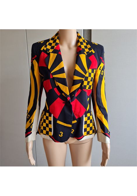 1990s Moschino Cheap & Chic dart board rayon blazer jacket size S Moschino Pre-Owned | FRECCETTELA TATA