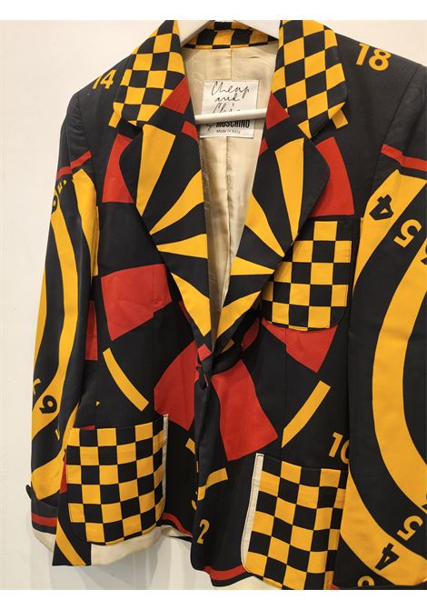 1990s Moschino Cheap & Chic dart board rayon blazer jacket size S Moschino Pre-Owned | FRECCETTELA TATA