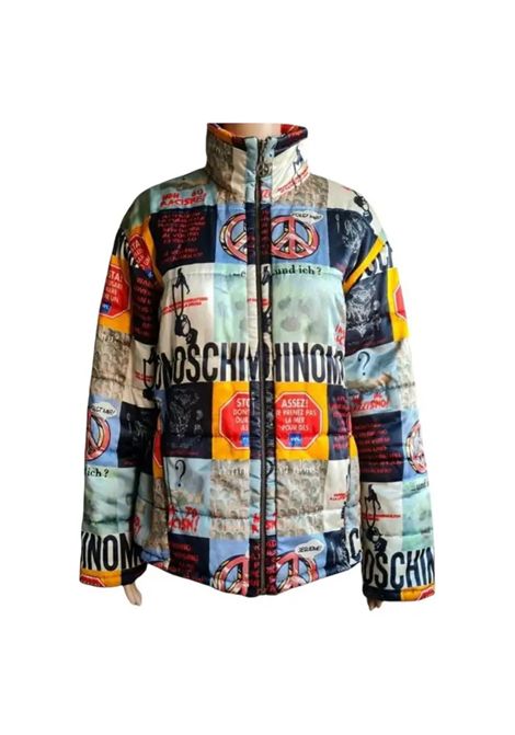 1990s Moschino jeans No to Racism Bomber Jacket size 42 Moschino Pre-Owned | NO TO RACISM BOMBERMULTI