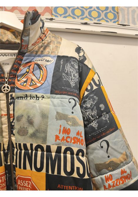 1990s Moschino jeans No to Racism Bomber Jacket size 42 Moschino Pre-Owned | NO TO RACISM BOMBERMULTI