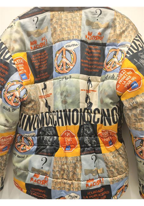 1990s Moschino jeans No to Racism Bomber Jacket size 42 Moschino Pre-Owned | NO TO RACISM BOMBERMULTI