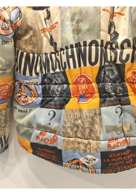 1990s Moschino jeans No to Racism Bomber Jacket size 42 Moschino Pre-Owned | NO TO RACISM BOMBERMULTI