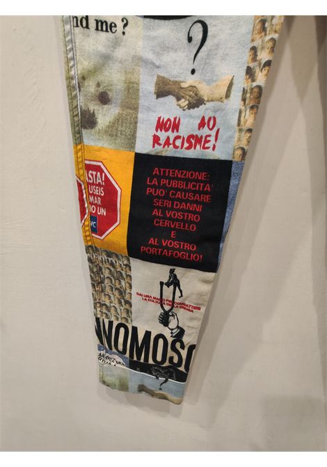 1990s Moschino No to Racism collection cotton pants size 40 Moschino Pre-Owned | NO TO RACISMMULTI