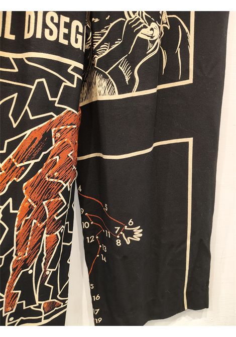 1990s Moschino Cheap & Chic rebus rayon pants size 44 Moschino Pre-Owned | PANTALONE MULTIREBUS