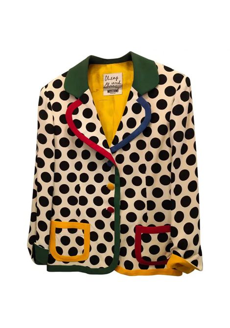 Moschino 1990s Cheap & Chic Vintage Polka Dot Blazer Jacket Moschino Pre-Owned | POIS LA TATALA TATA