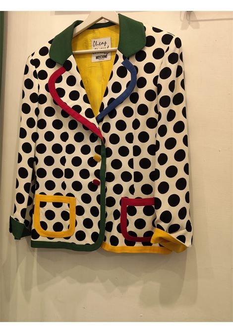 Moschino 1990s Cheap & Chic Vintage Polka Dot Blazer Jacket Moschino Pre-Owned | POIS LA TATALA TATA