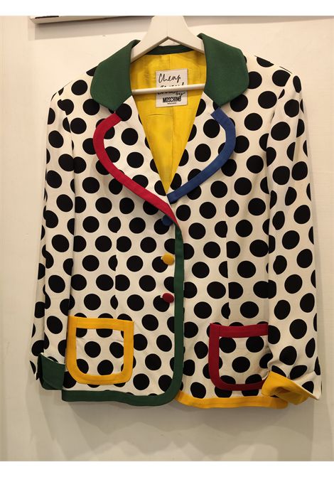 Moschino 1990s Cheap & Chic Vintage Polka Dot Blazer Jacket Moschino Pre-Owned | POIS LA TATALA TATA