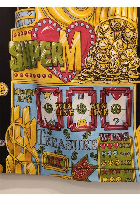 1990s Moschino Casinò slot collection multicoloured cotton skirt Moschino Pre-Owned | SLOT MACHINEBIANCO NERO