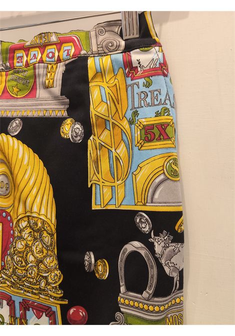 1990s Moschino Casinò slot collection multicoloured cotton skirt Moschino Pre-Owned | SLOT MACHINEBIANCO NERO