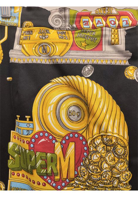 1990s Moschino Casinò slot collection multicoloured cotton skirt Moschino Pre-Owned | SLOT MACHINEBIANCO NERO
