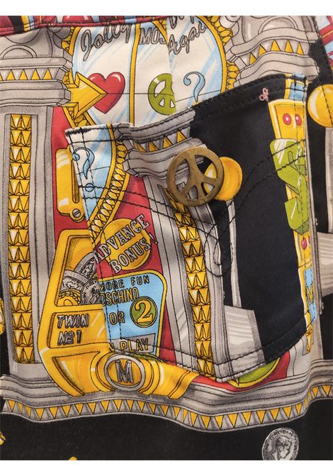 1990s Moschino Casinò slot collection multicoloured cotton skirt Moschino Pre-Owned | SLOT MACHINEBIANCO NERO