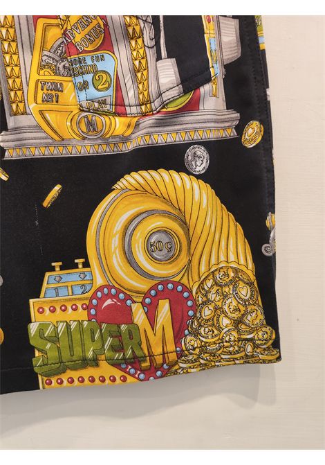 1990s Moschino Casinò slot collection multicoloured cotton skirt Moschino Pre-Owned | SLOT MACHINEBIANCO NERO