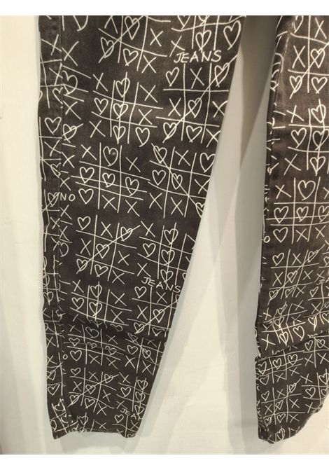 1990s Moschino Jeans brown and white tetris pants size 28 denim Moschino Pre-Owned | TETRISMARRONE