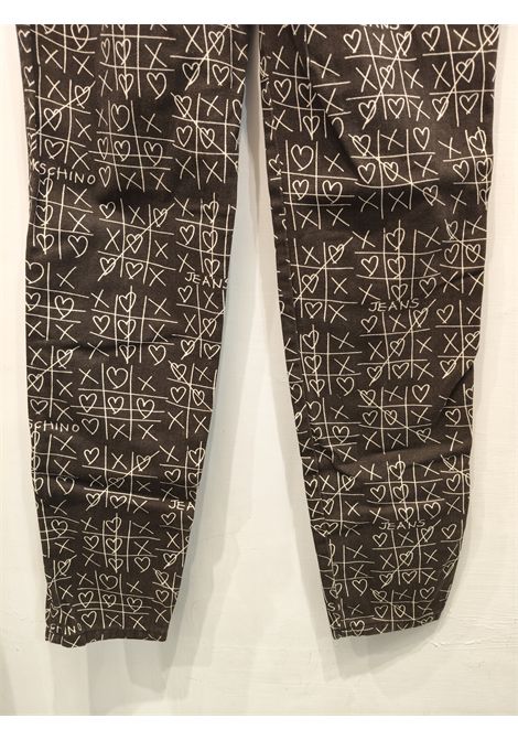 1990s Moschino Jeans brown and white tetris pants size 28 denim Moschino Pre-Owned | TETRISMARRONE