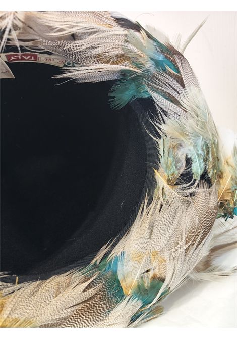 1950s Schiaparelli Multicoloured feather hatMulticoloured feather totally made in italy Schiaparelli | PIUMEMULTI