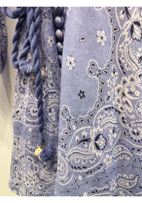 ZimmermannCornflower Paisley Violet Button Up Mini Dresssize L zimmermann | LILLA VIOLAABITO
