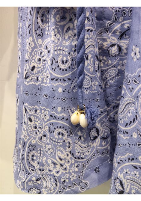 ZimmermannCornflower Paisley Violet Button Up Mini Dresssize L zimmermann | LILLA VIOLAABITO